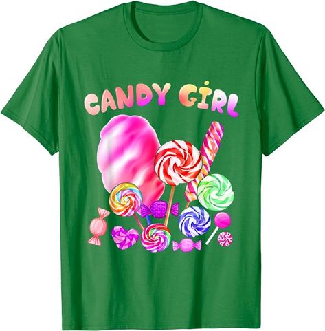 Lover Girl, Candy Girl, Girl T Shirt, Teacher Appreciation, Cotton Candy, Girls Tshirts, Branded T Shirts, Zombie, Shoes Jewelry