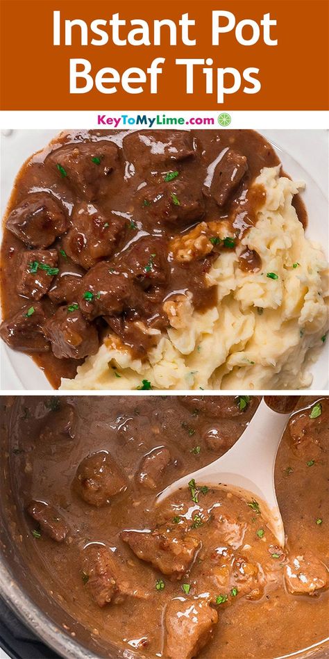 Pressure Cooker Stew Meat, Stewing Beef Recipes Instant Pot, Beef Tip Instant Pot Recipes, Instant Pot Steak Recipes, Beef Tips Instant Pot, Instant Pot Beef And Noodles, Instant Pot Beef Tips, Beef Tips And Rice, Beef Tips And Noodles