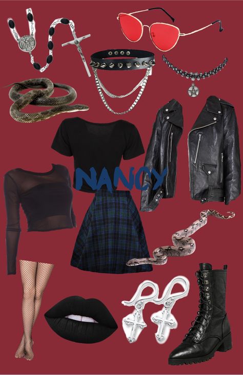 90s The Craft Fashion, The Craft Outfits Nancy, The Craft 1996 Fashion, The Craft Hairstyles, Nancy The Craft Aesthetic, Nancy The Craft Costume, The Craft Costume Ideas, Nancy Downs Costume, The Craft Movie Outfits