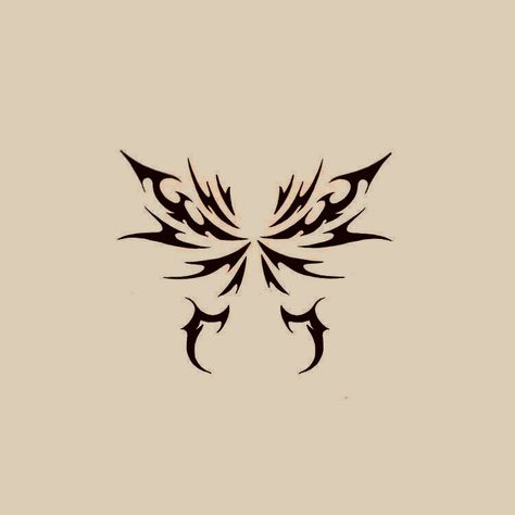 Spike Butterfly Tattoo, Cybersigilism Butterfly, Patch Tattoo Ideas, Neotribal Tattoo, Pumpkin Tattoo, Grunge Tattoo, Sharpie Tattoos, Tattoo Templates, Tatuaje A Color