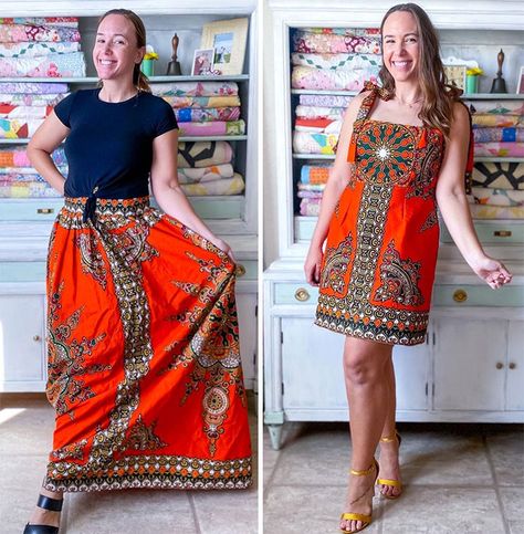 Woman Modifies Old Thrift Store Clothes To Create New Outfits And Here Are 25 Of Her Best Works (New Pics) Upcycle Clothes Refashioning, Thrift Store Clothes, Upcycle Dress, Dress Makeover, Diy Skirts, Thrift Store Outfits, Old Clothes Refashion, Upcycled Dress, Tshirt Refashion