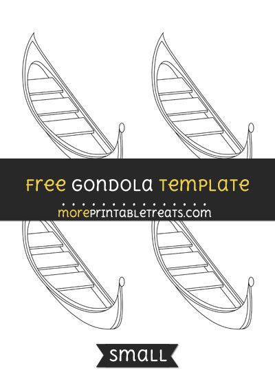 Free Gondola Template - Small Diy Gondola, Computer Paper, Black And White Lines, Italy Vacation, Cut Out, Italy