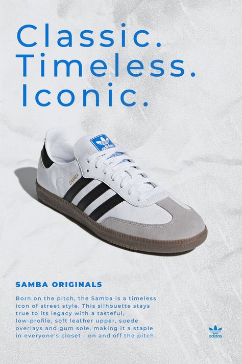 Adidas Design Graphic, Adidas Poster Design, Informational Poster, Adidas Poster, Adidas Classic Shoes, Brand Language, Adidas Ad, Product Poster, Shoe Poster