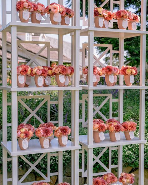 This couple’s garden nuptials in California prove that two ceremony arches are better than one. 🌸 See more from this flower-filled celebration at the link in bio. 📷: @laciehansen 📋: @augustacole 💐: @kathleendeerydesign 👗: @reemacrawedding Stylist: @thestylishbride 💇‍♀️: @hairbyjuliana 💄: @teamhairandmakeup 📍: @sanysidroranch 🍰: @susiecakesbakery Floral Tablescapes, Ceremony Arches, Jewish Wedding Traditions, Montecito California, Groom Style Wedding, Wedding Bouquet Charms, Table Assignments, Cocktail Hour Wedding, Romantic Bouquet