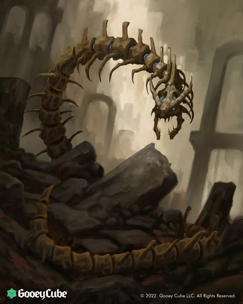 ArtStation - Bone Naga Bone Naga Dnd, Bone Creature, Bone Monster Art, Skeletal Monster, Snake Monster Art, 5e Undead, Cave Creatures Concept Art, Bone Monster, Dnd Bone Monster