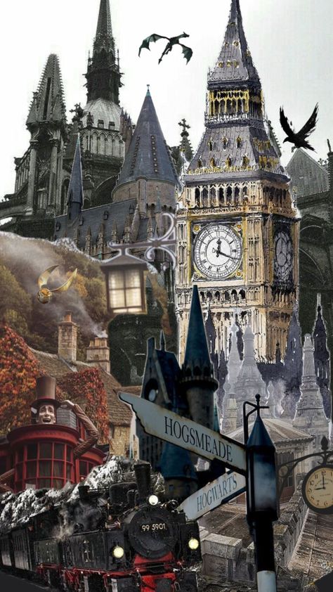 #harrypotter #london #darkacademia #darkaesthetic #harrypotteraesthetic #hogwarts #castle Hogwarts Castle Wallpapers, Hogwarts Collage, London Aesthetic Wallpaper, Aesthetic Wallpaper Collage, London Aesthetic, Hogwarts Castle, Wallpaper Collage, Harry Potter Aesthetic, Create Collage