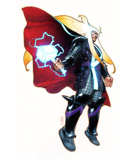 Tweets com mídias de Nic🌩Klein (@NicKlein) / Twitter Thor Comic Art, Thor Art, Thor Comic, New Thor, The Mighty Thor, Marvel Characters Art, Marvel Artwork, Comic Manga, Marvel Comics Wallpaper