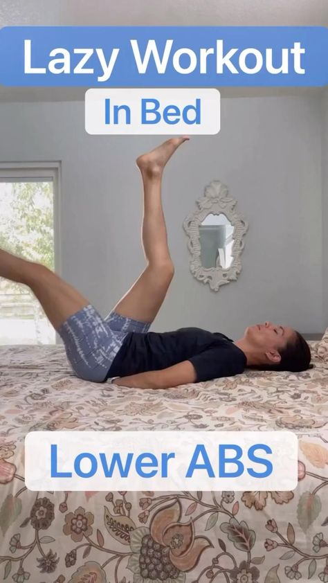 💪 Ready to level up? Tap the link for more! 😄😁😗 Ab Workout In Bed, Workout Stomach, Bed Workout, Exercise At Home, Workout Abs, At Home Workout, Tummy Workout, Lower Abs Workout, Lower Abs