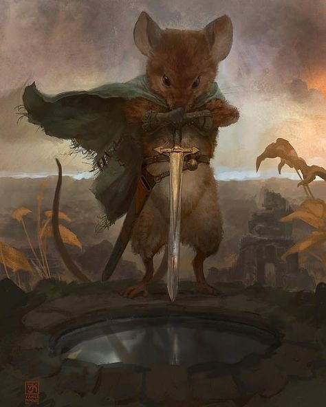 Dungeons And Dragons Characters, Wow Art, Fantasy Artwork, Narnia, Bob Marley, A Mouse, Creature Art, Fantasy Character Design, Fantasy Creatures