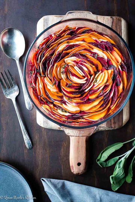 Oven Roasted Root Vegetables, Cooking Beets In Oven, Butter Sage Sauce, Brown Butter Sage, Brown Butter Sage Sauce, Main Entree Recipes, Root Vegetables Recipes, Sage Sauce, Roasted Root Vegetables