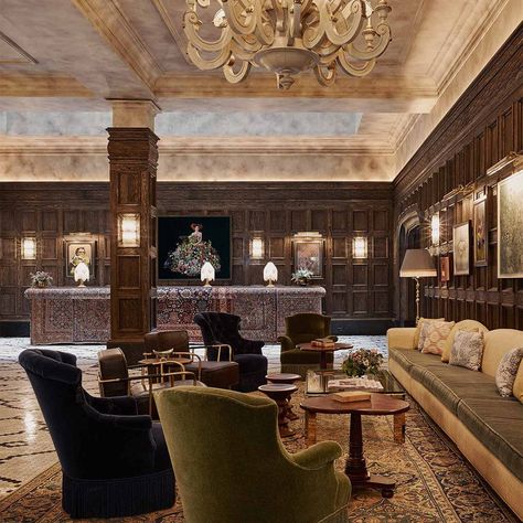 Beekman Hotel, Reception Hotel, Manhattan Hotels, English Interior, Landmark Buildings, One World Trade Center, Interiors Dream, Space Room, Lower Manhattan