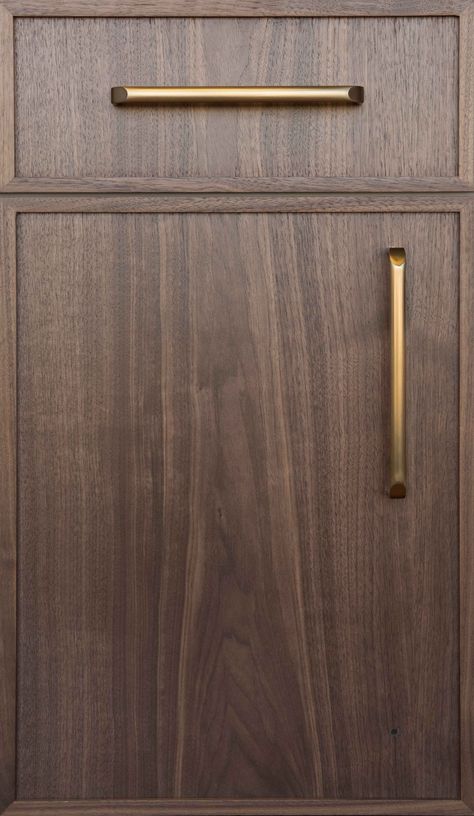 Slim Shaker Cabinet Door, Slim Shaker Cabinet Hardware, Walnut And Black Kitchen, Slim Shaker Cabinets Kitchen, Kitchen Cabinet Fronts Styles, Cabinet Door Styles Shaker, Slim Shaker Cabinet, Modern Cabinet Doors, Walnut Kitchen Cabinets