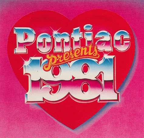 Pontiac presents 1981 / Jon Rawson #80s #design #typography #chrome #retro Kristina Webb, 80s Design, New Retro Wave, Typography Letters, Retro Aesthetic, Pics Art, New Wall, Graphic Design Posters, Britney Spears