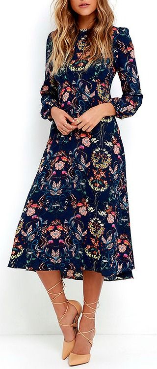 Clothing, Shoes & Jewelry : Women : dresses casual http://amzn.to/2j9MzLH Classic Ingenue Style, Ingenue Style, Sukienki Maksi, Elegante Casual, Inspired Outfits, Mode Vintage, Looks Style, Modest Dresses, Look Chic