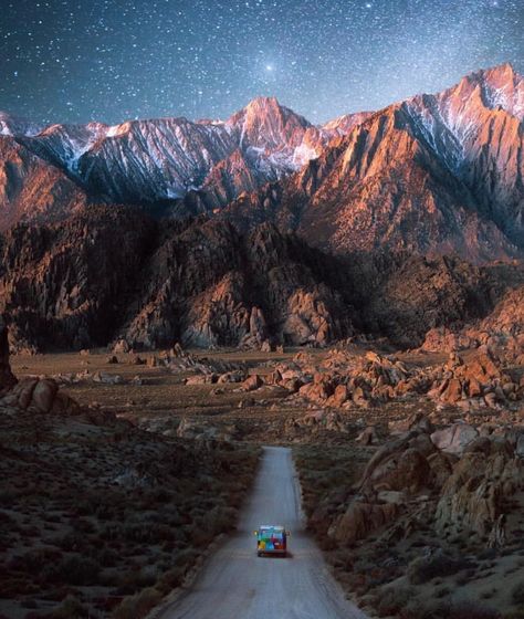 Vandwellers Are Becoming A Cultural Movement For Travellers Lone Pine California, Star Trails Photography, Alabama Hills, Milky Way Photography, Lone Pine, Night Sky Photography, Full Time Travel, Camping Locations, Travel Map