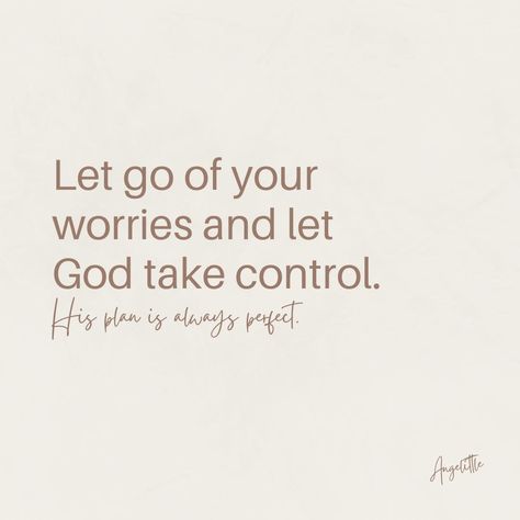 Let God take control ✨✨ @angelittleblog ⬅️ Letting God Take Control, Let God Take Control, Waiting Season, Healing Prayer, Christian Quote, Christian Bible Quotes, Prayers For Healing, Motivational Messages, Let God