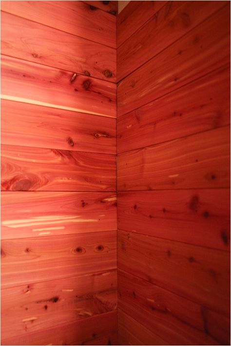 how to instal cedar planks in closet_0016 Cedar Lined Closet, Small Basement Remodel, Watching Television, Lying In Bed, Tiny Closet, Cedar Closet, Cedar Planks, Wall Closet, Men Closet