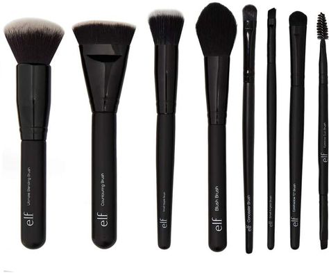 Brush Sets, Make Up Brush Set, Elf Make Up Products, Set Brushes Make Up, Makeup Brushes Set, Brush Makeup, Cute Makeup Brushes, Elf Brush, E.l.f. Makeup