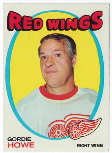 1971-72 Topps Hockey #70 Gordie Howe NM- $57 Gordie Howe, Hockey Hall Of Fame, Vintage Hockey, Detroit Red Wings Hockey, Red Wings Hockey, Last Game, Buffalo Sabres, Nhl Players, Hockey Games