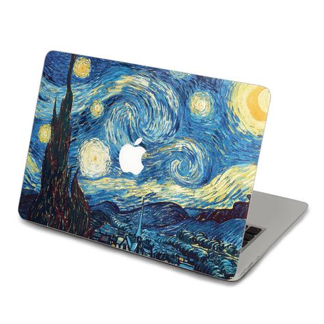 starry night macbook decal Macbook Decal Stickers, Van Gogh Painting, Laptop Design, Apple Stickers, Macbook Covers, Arte Van Gogh, Mac Book, Macbook Decal, Macbook Skin