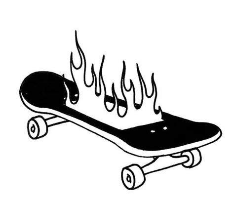 Black Gang, Skate Tattoo, Skateboard Tattoo, Free Dxf Files, Sharpie Tattoos, Flash Tattoo Designs, Doodle Tattoo, Skate Art, Skateboard Design