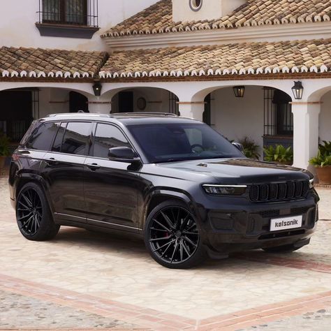 Jeep Grand Cherokee 2024, 2024 Jeep Grand Cherokee, Keep Grand Cherokee, All Black Jeep, Grand Cherokee Lifted, Dodge Suv, Jeep Things, Badass Jeep, Board Party