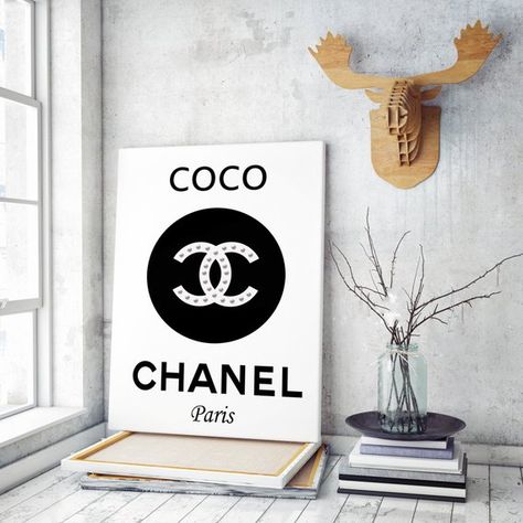 Fashion Wall Art Fashion Prints Canvas Wall Art Canvas Art Chanel Fashion Print Chanel Prints Galler Chanel Prints, Wall Art Prints Printables, Art Mini Toile, Chanel Poster, Chanel Wall Art, Chanel Decor, Chanel Print, Wall Art Fashion, Glamour Decor