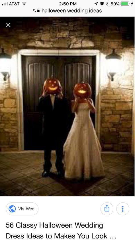 Classy Halloween Wedding, Halloween Wedding Dresses, Pumpkin Heads, Wedding Fotos, Halloween Decor Diy, Deco House, Classy Halloween, Pumpkin Wedding, Halloween Themed Wedding