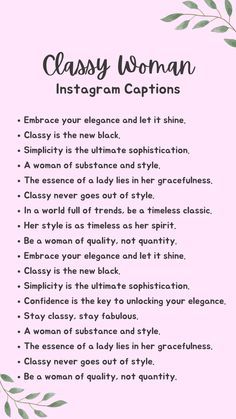 Quotes For Elegance, Classy Ig Bio Ideas, Caption For Elegant Look, Instagram Captions For Dresses, Instagram Bio Classy, Classy Bio Ideas For Instagram, Classy Instagram Bio For Women, Classy Caption For Women, Classy Words In English