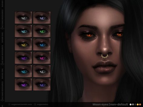 Alien Mermaid, Scary Clothes, Sims 4 Halloween, Owl Makeup, Clare Siobhan, Vampire Demon, Barn Owl Tattoo, Moon Eyes, Moon Texture