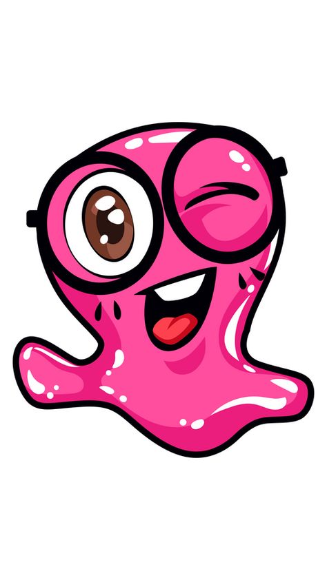 This is not just a pink slime creature with glasses, it is the popular YouTube channel called Slick Slime Sam, which hosts do-it-yourself and other educational videos with comedy moments. The pink... Slimer Cartoon, Slime Nickelodeon, Slime Creature, Nickelodeon Slime, Pink Slime, Slime Party, Dr Seuss Birthday Party, Slime Shops, Dr Seuss Birthday