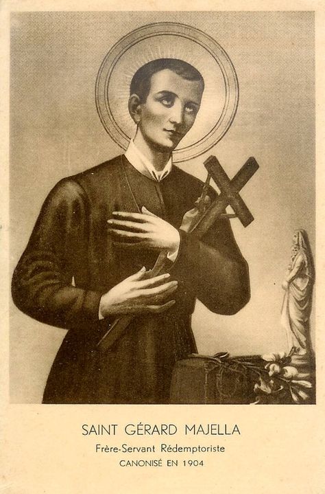 San Gerardo Majella Saint Gerard Majella, St Gerard Majella, Saint Gerard, Devotion To Mary, Guardian Angel Tattoo, St Gerard, Saint Art, Friend Of God, Santo Antonio