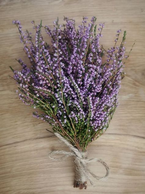 Heather Flower Aesthetic, Heathers Flower, Purple Heather Flower, Heather Bouquet, Heritage Tattoo, Flower Symbolism, Herb Wedding, Calluna Vulgaris, Heather Flower