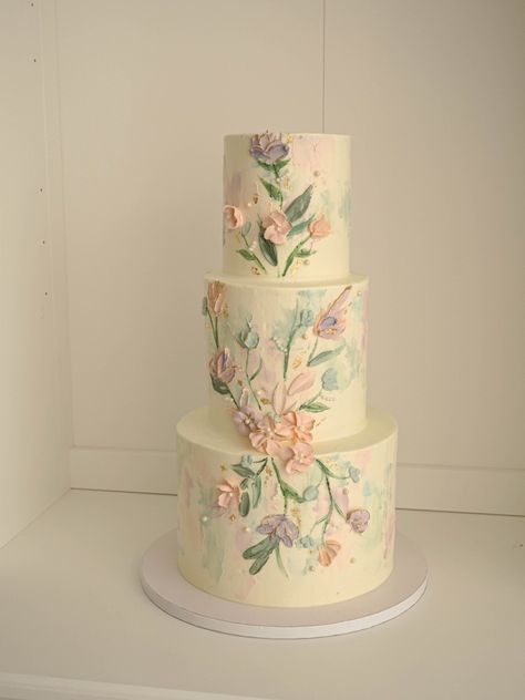 Inspired by claud Monet. Art X Weddingcake Art Cake, Monet Art, Cake Art, Butter Cream, Wedding Cakes, Cake, Art