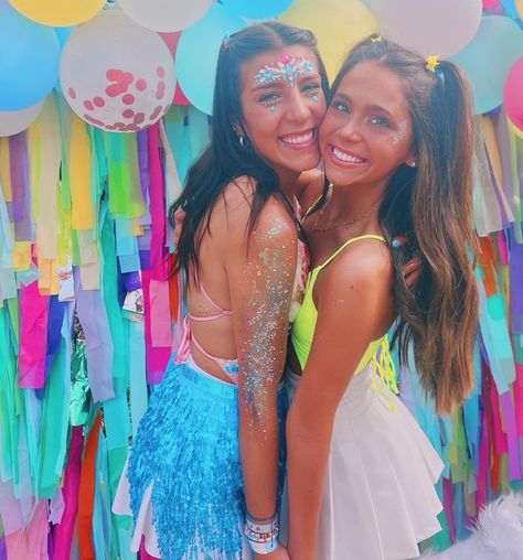 Rave Date Party Sorority, Rave Themed Outfits, Rave Bid Day Theme, Neon Sorority Theme, Rave Sorority Theme, Rave Theme Party Outfit, Neon Theme Outfit, Rave Outfits Aesthetic, Rave Theme Outfits