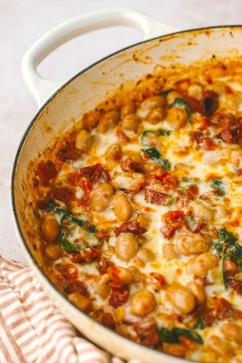 Cooking In My Genes, Weeknight Veggie Dinner, Cannellini Bean And Tomato Recipes, 3 Bean Recipes, Tuscan Inspired Butter Beans, Tuscan Marry Me Butter Beans, Hearty Bean Recipes, Sundried Tomato Butter Beans, Beans For Dinner Meals