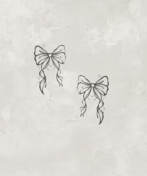 Small Princess Tattoo, Heart With Bow Tattoo, Black Ribbon Tattoo, Bow Tattoo Stencil, Little Bow Tattoo, Ribbon Tattoo Designs, Small Tattoos Cute, Ribbon Drawing, Small Bow Tattoo