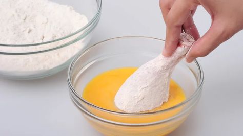 Self-Rising Flour Is The Key Ingredient To The Crispiest Fried Chicken Chicken Wing Recipes Fried, Chicken Batter, Fried Chicken Wings, Crispy Fried Chicken, Tapioca Flour, Fried Chicken Recipes, Country Cooking, Self Rising Flour, Southern Cooking