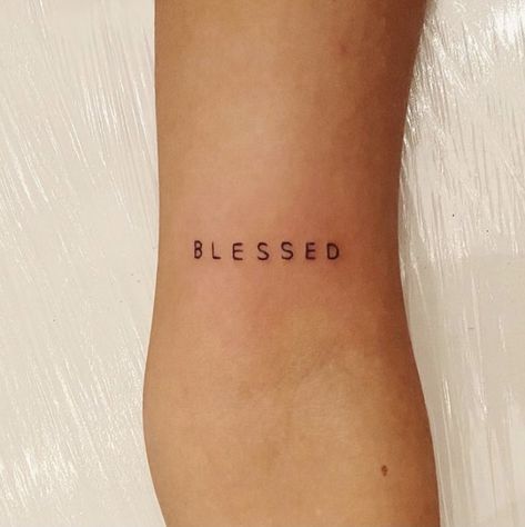 Minimalist Word Tattoo Ideas, Simple Tattoos Words Writing, Affirmative Tattoos, Little Word Tattoos, Small Writing Tattoo, Single Word Tattoos, 1 Word Tattoos, Simple Word Tattoos, 2023 Tattoo Ideas