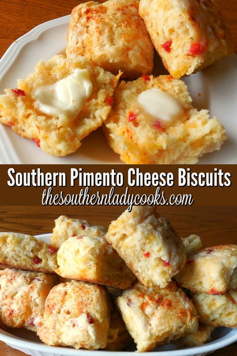 Pimento Cheese Biscuits, Southern Biscuit Recipe, Southern Biscuits Recipe, The Southern Lady Cooks, Southern Lady Cooks, Pimento Cheese Recipes, Southern Biscuits, Southern Recipes Soul Food, Biscuit Bread