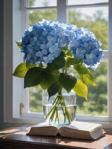 Hydrangea Meaning: A Dive into this Flower | Faful Florist Hydrangea Meaning, Color Theory Painting, Hydrangea Picture, Hydrangeas Blue, Flower Nymph, Hydrangea Cottage, Fruit Bowl Display, Photo Of Flowers, Bowl Display