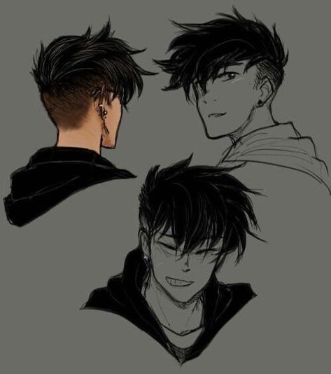 Haircut Straight, Men's Haircut, Guy Drawing, Anime Hair, Ivy League, Boys Haircuts, Character Design Male, Art Tutorials Drawing, How To Draw Hair