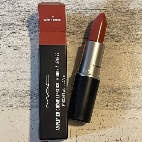 Mac Smoked Almond Amplified Creme Cream Lipstick Lip Care Brown Mac Lipstick Cream In Your Coffee, Creme In Your Coffee Mac Lipstick, Mac Cream In Your Coffee Lipstick, Mac Lip, Brown Mac Lipstick, Smoked Almond Mac Lipstick, Mac Smoked Almond, Mac Smoked Almond Lipstick, 70s Disco Makeup