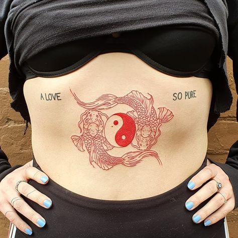 Ying And Yang Tattoo, Sternum Tats, Yin Yang Tattoo Meaning, Pinapple Tattoos, Yin Yang Tattoo, Ying Yang Tattoo, Yang Tattoo, Hand Tattoos For Girls, Yin Yang Tattoos