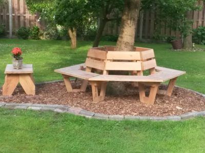 Boom Bank, Bench Around Trees, Tree Seat, Cedar Bench, Tree Bench, Backyard Garden Design, Picnic Table, Backyard Garden, Read More