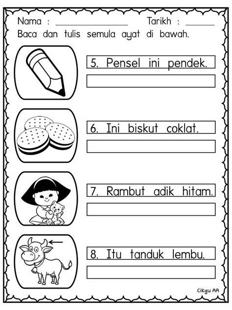 Lembaran Kerja Prasekolah Matematik | KitPraMenulis Easy Math Worksheets, School Kids Activities, Early Childhood Program, All About Me Preschool, Kindergarten Reading Worksheets, Kindergarden Activities, Alphabet Worksheets Preschool, Bahasa Melayu, Preschool Printable