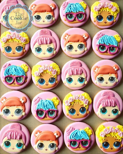 LOL Decorated Cookies #sharetheartofcookies Lol Surprise Cookies Decorated, Lol Doll Cookies Decorated, Lol Cookies Decorated, Lol Surprise Cookies, Lol Doll Cookies, Lol Surprise Cupcakes, Lol Cupcakes, Lol Cookies, Lol Surprise Dolls Party Ideas