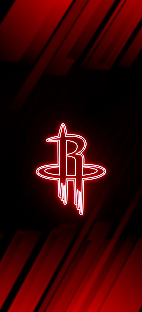 Rockets Basketball, Rockets Logo, Neon Wallpaper, Basketball Team, Houston Rockets, Nba Basketball, Houston, Nba, Phone Wallpaper