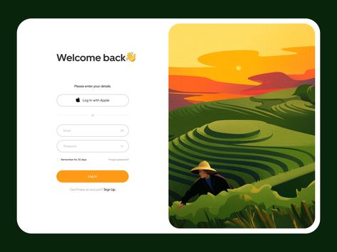 Log In screen design for web application by Outcrowd on Dribbble Login Web, Webpage Design Layout, Ui Design Tutorial, Login Ui, Login Page Design, Ui Design Principles, Web Application Design, Minimalist Web Design, Login Design