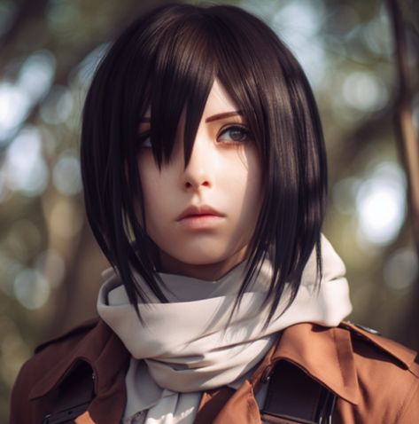 Mikasa In Real Life Mikasa Haircut In Real Life, Mikasa Haircut, Real Life, Anime, Quick Saves